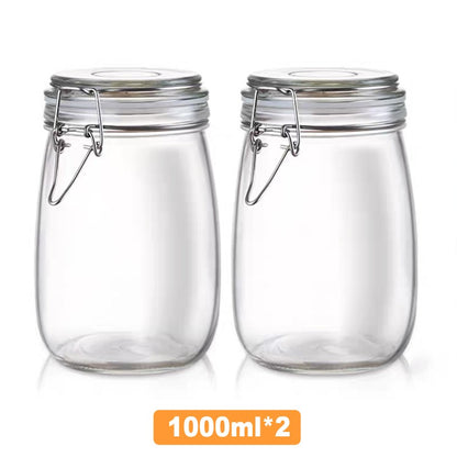 1000ml *2 glass jars
